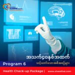အသက် ၄၀ နှစ်အထက် (ကျန်းမာရေးစစ်ဆေးခြင်း) Program 6